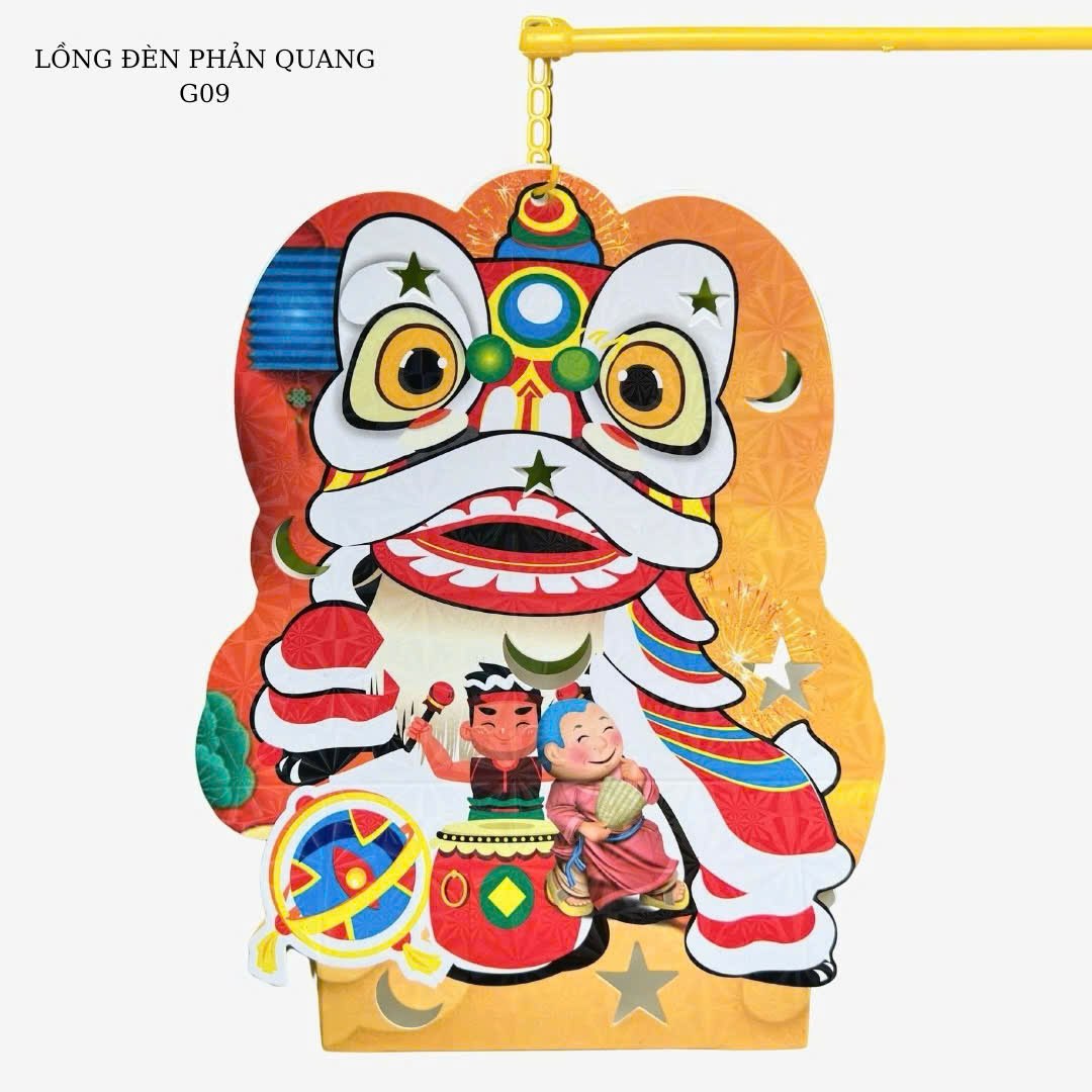 Lồng đèn phản quang hình con lân